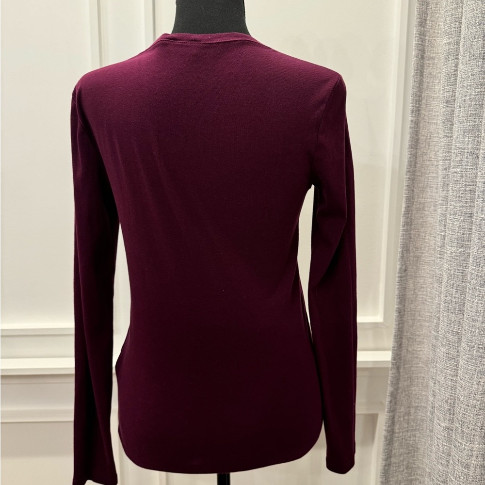 Polo Ralph Lauren V-Neck Long Sleeve Shirt - Picture 3 of 4